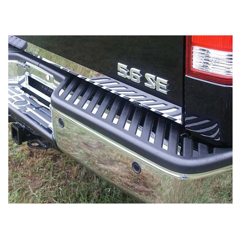 QAA is Compatible with 2004-2015 Nissan Titan 31 Piece Stainless Rear Bumper Trim Accent, Insert with Rear Step BI24520