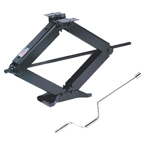 BAL 24002C Classic Scissor Jacks – Set of 2 Manual Stabilizer Jacks for RVs & Trailers – 24" Lift, 5000 lb. Capacity Each, Durable Steel, Bolt-On or Weld-On