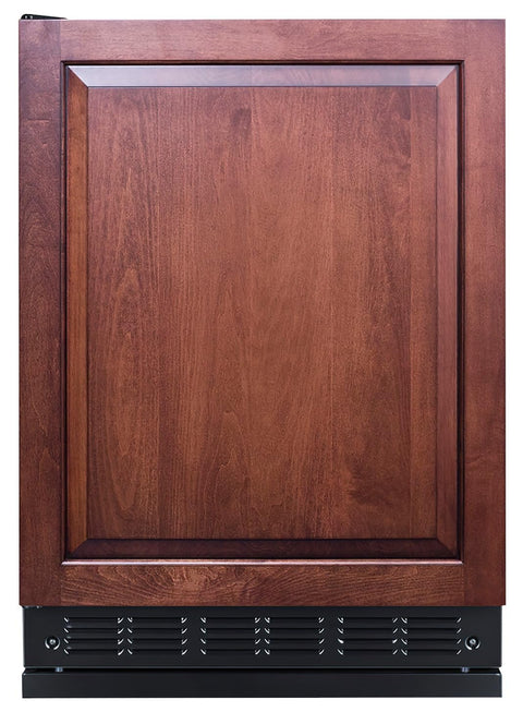 Summit FF708BLSSRSIFLHD 24” Wide Under Counter Refrigerator 5.1 cu.ft. with Panel-Ready Door (Panel Not Included) Automatic Defrost Operation, and Deluxe black interior (Panel Ready-LHD)