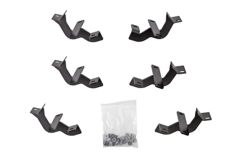 Dee Zee DZ 66327 Hex Side Step Bracket Kit, Black