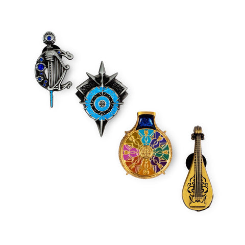 Dungeons & Dragons Honor Among Thieves 4-Piece Metal Pin Set | Badge Accessories For Backpack, Clothes, Hats