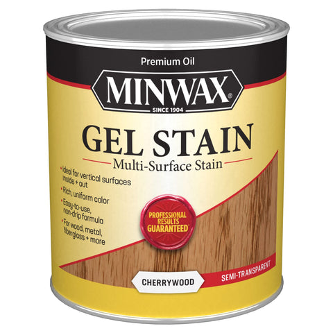 Minwax Gel Stain for Interior Wood Surfaces, Quart, Cherry Wood