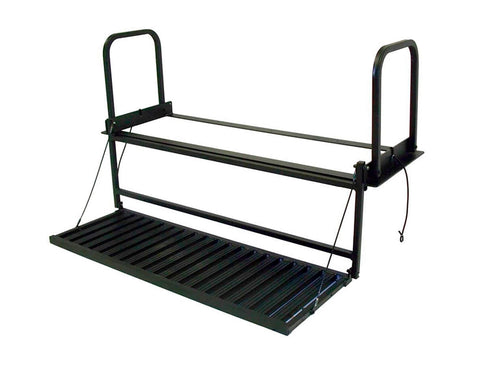 Great Day Magnum Truck N’ Buddy Tailgate Folding Step/Seat Platform for Standard Size Pickup Trucks - 400 lbs Weight Capacity - Black Powder-Coated Finish 34.5”x 35.5”x 58”, TNB3000MB