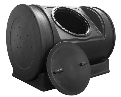 Good Ideas Compost Wizard Jr 7 Cubic Feet Outdoor Home Garden Compost Bucket Storage Container with Carrying Handles, Black