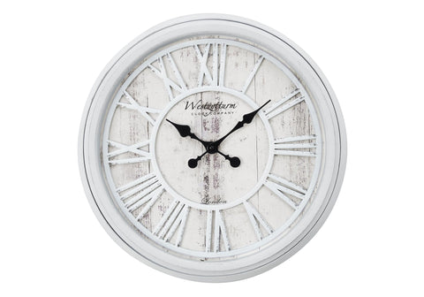 Monarch Specialties I 9043 Clocks, 20" Round, Wall Clock, Grey, Transitional