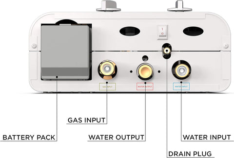 Eccotemp L5 Portable Outdoor Tankless Water Heater w/ EccoFlo Diaphragm 12V Pump and Strainer