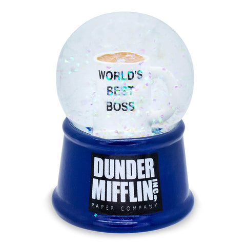 Silver Buffalo The Office World's Best Boss Light Up Snow Globe, 55 mm
