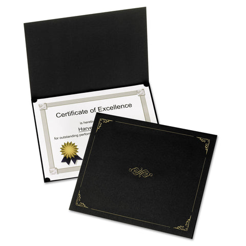 Oxford Certificate Holders, Black, Letter Size, 5 per Box (29900055BGD)