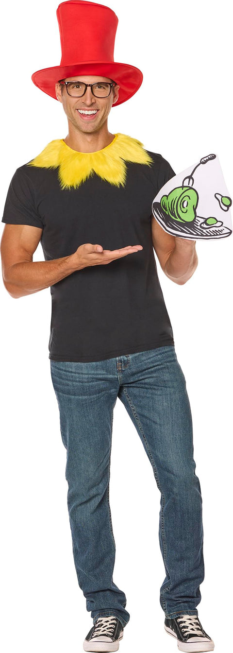InSpirit Designs Dr. Seuss Adult Sam I Am Teacher Costume Kit | Officially Licensed | Easy Halloween Outfit - One Size Fits Most
