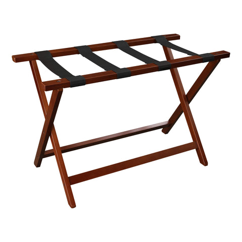 Casual Home Extra Wide Luggage Rack, 29.75"W x 15"D x 19.25"H, Walnut