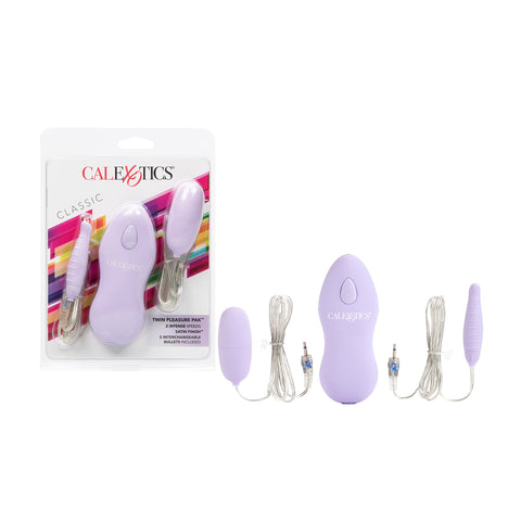 California Exotics Twin Pleasure Pack Bullet, Purple