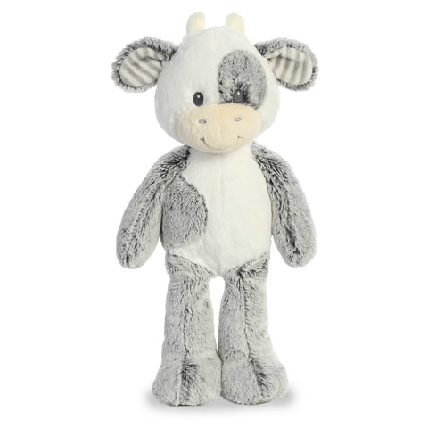 Aurora® Adorable Cuddlers™ Coby Cow™ Baby Stuffed Animal - Security and Sleep Aid for Kids and Babies - Perfect for Baby Showers and Nursery Decorations - Gray 13.5 Inches