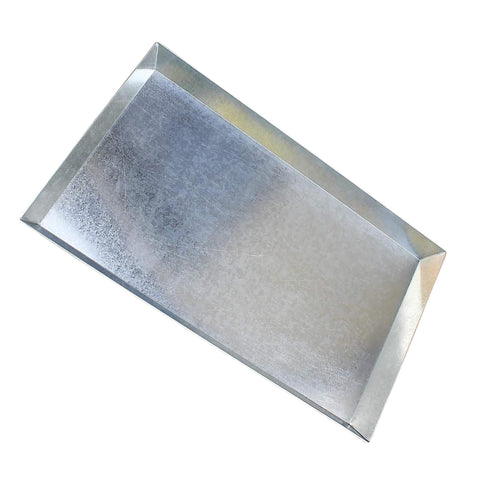 Oakestry Ash Pan for 22" Basket Fireplace Grate Made with 24 Gauge Galvanized Steel for Fireplace,Plants,Home Organization17 D X 20.5" W X 2" H