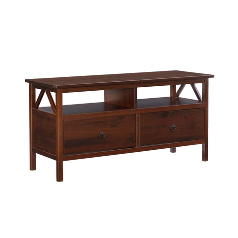 Linon Home Dcor Linon Home Decor, Antique Tobacco Titian TV Stand, 44.02"w x 16.02"d x 21.97"h,