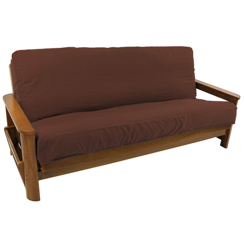 Blazing Needles Solid Twill 8 to 9-inch Full Futon Cover