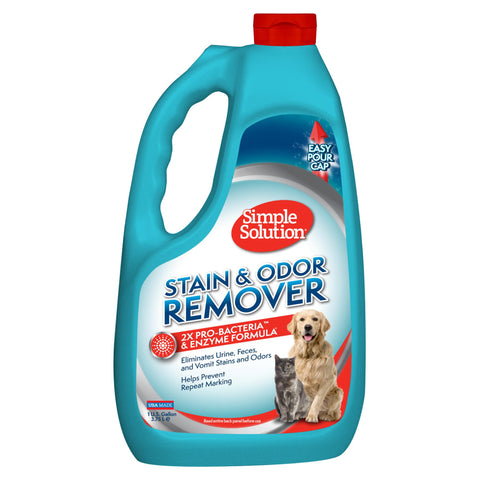 Simple Solution Pet Stain & Odor Remover, Enzyme Stain Cleaner, Gallon
