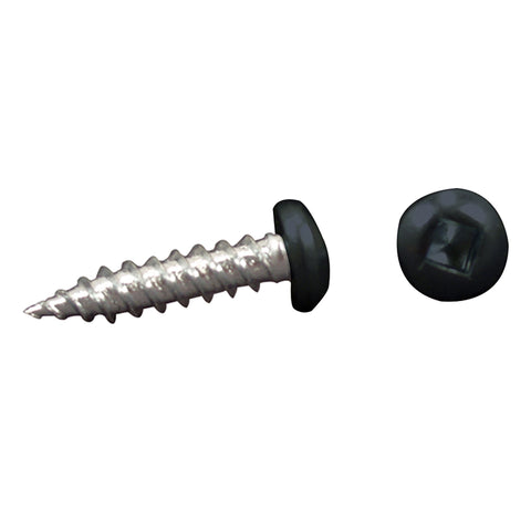 AP Products 012-PSQ500 BL 8 X 1- 1/2 Black Finish #8 Pan Head Screw, 1-1/2" / Pack of 500