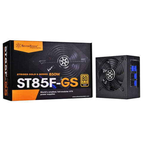 Silverstone Strider ST85F-GS V2.0, 80 Plus Gold 850W Fully Modular ATX / PS2 Power Supply, SST-ST85F-GS V2