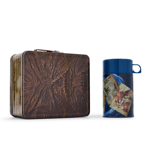 Surreal Entertainment Army Of Darkness Retro-Style Metal Tin Lunch Box | Reusable Storage Box Organizer With Handle and Beverage Container