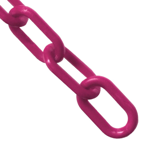 Mr. Chain Plastic Barrier Chain, Magenta, 1-Inch Link Diameter, 500-Foot Length (10018-500)