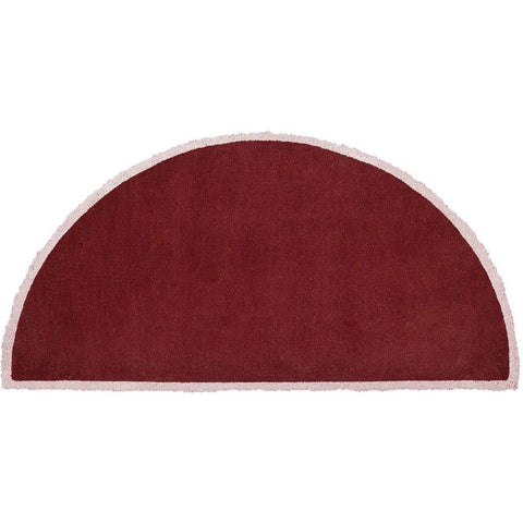Minuteman Half Round 44'' x 22'' Hearth Rug - Plum Wine (H-50)