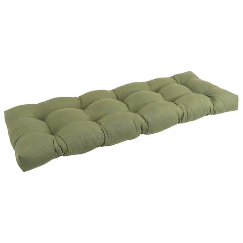 Blazing Needles Twill Tufted Bench Cushion, 46" x 19", Sage 1 Count