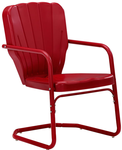 Ridgeland 2Pc Retro Outdoor Chair Set Red - 2 Chairs