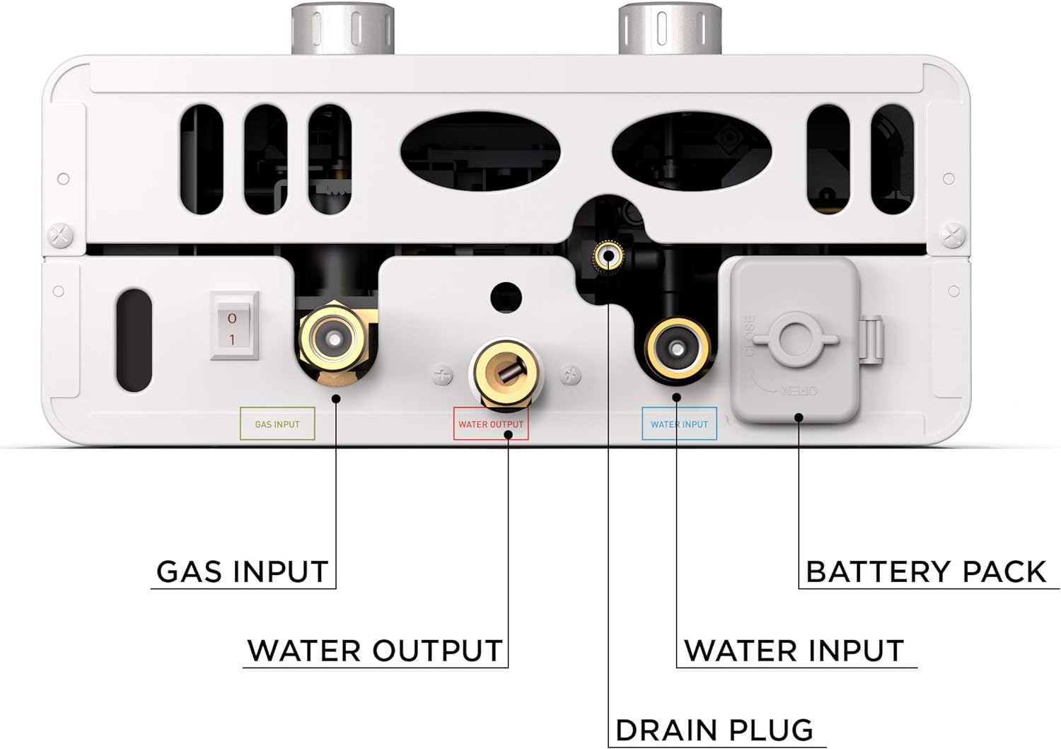 Eccotemp Luxé 1.85 GPM 52K BTU Portable Outdoor Tankless Water Heater