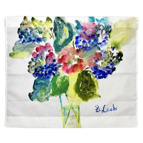 Betsy Drake TP1422 24 x 30 in. Vase of Hydrangeas Outdoor Wall Hanging