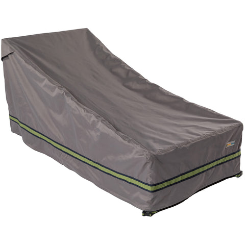 Duck Covers Soteria Waterproof 82 Inch Double Wide Patio Chaise Lounge Chair Cover, Patio Furniture Covers