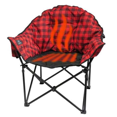 Kuma Outdoor Gear - Lazy Bear Heated Chair w/Power Bank (Red/Black)