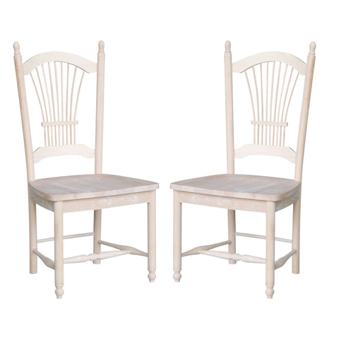 IC INTERNATIONAL CONCEPTS Set of Two Sheafback Chairs