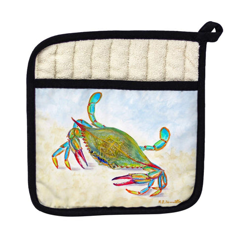 Betsy Drake PT1026 More Than Blue Pot Holder