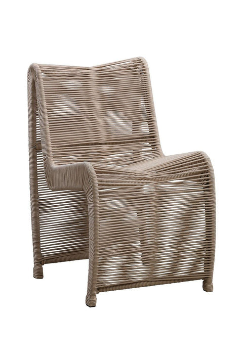 Lorenzo Rope Outdoor Patio Chairs, Set of 2 - Tan