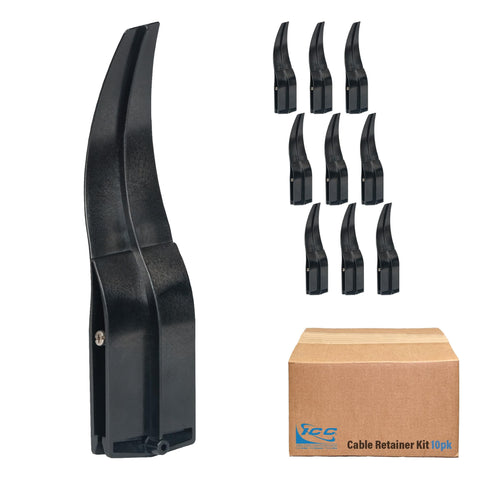 ICC Cable Runway Retainer Kit – 10-Pack | Steel, Black Powder Coat, Secures Cables in Runway