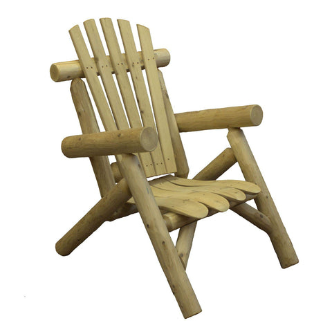 Lakeland Mills Cedar Log Lounge Chair, Natural