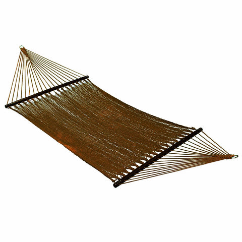 Algoma 4910 Two Point Tight Weave Caribbean Hammock, Brown