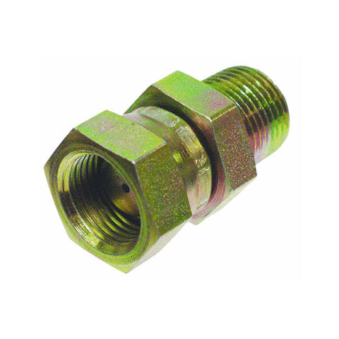 Apache 39004276 3/8" Male Pipe x 3/8" Female Pipe Swivel - 1/32 Restricted - Hydraulic Adapter (Style 1404)