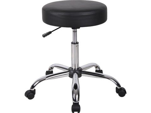 Boss Office Products Be Well Medical Spa Stool in Black (B240-BK)