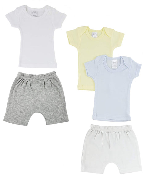 bambini Infant Boys T-Shirts and Pants - Medium White/Grey