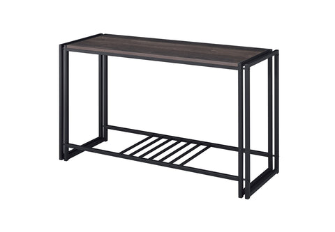 Proman Products Industrial Santa Fe Entryway Hallway Console Sofa End Table for Living Room, Bedroom, Rustic Brown