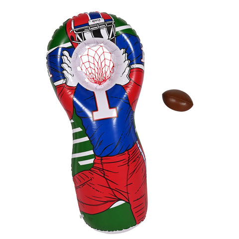 Beistle Inflatable Football Player Target Game - Interactive Sports Fun for Tailgate Party Supplies