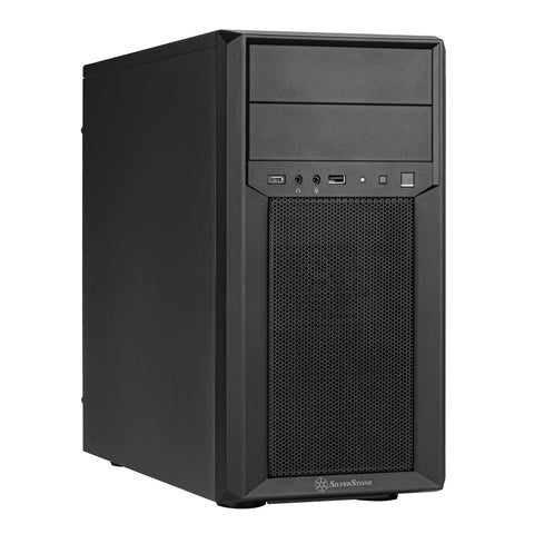 Silverstone Technology FARA 313 Compact Micro-ATX Tower Chassis with Excellent Drive Compatibility and Type-C Port, SST-FA313-B-C