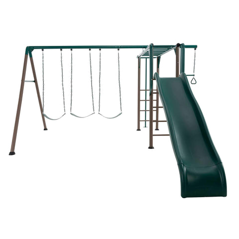 LIFETIME MONKEY BAR ADVENTURE SWING SET (EARTHTONE)
