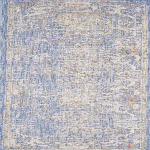 Pasargad Home Turkish Amboise Design Area Rug - Transitional, L. Blue/Ivory 2' 2'' X 8' 0'' - Elegant & Durable for Living Room, Bedroom, or Office