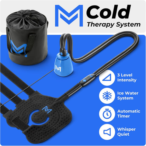 REATHLETE MEDIFROST Cold Therapy Machine | Wearable, Adjustable Knee and Shoulder Pad | Circulating Portable Easy to Use Ice Machine | for Post-Surgery and Helps Reduce Swelling