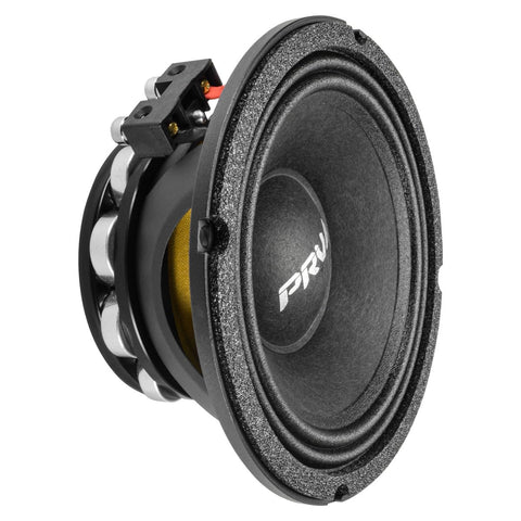PRV AUDIO 6.5 Inch Midrange Speaker 6MR500-NDY 500 Watts 8 Ohm Neodymium Magnet, High Output Loudspeaker for PRO Audio & Car Audio (Single)