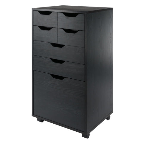 Winsome Halifax Tall Mobile Storage Cabinet with Drawers, Stylish & Functional Home Storage Cabinet for Filing, Kitchen Organization, Moveable Furniture for Office, Dorms, Apartments