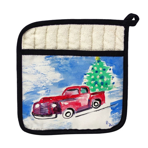 Betsy Drake PT206 Truck & Tree Pot Holder