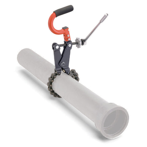 RIDGID 69982 Model 226 In-Place Soil Pipe Cutter, 1-1/2-inch to 6-inch Chain Pipe Cutter,Black/Red, Small